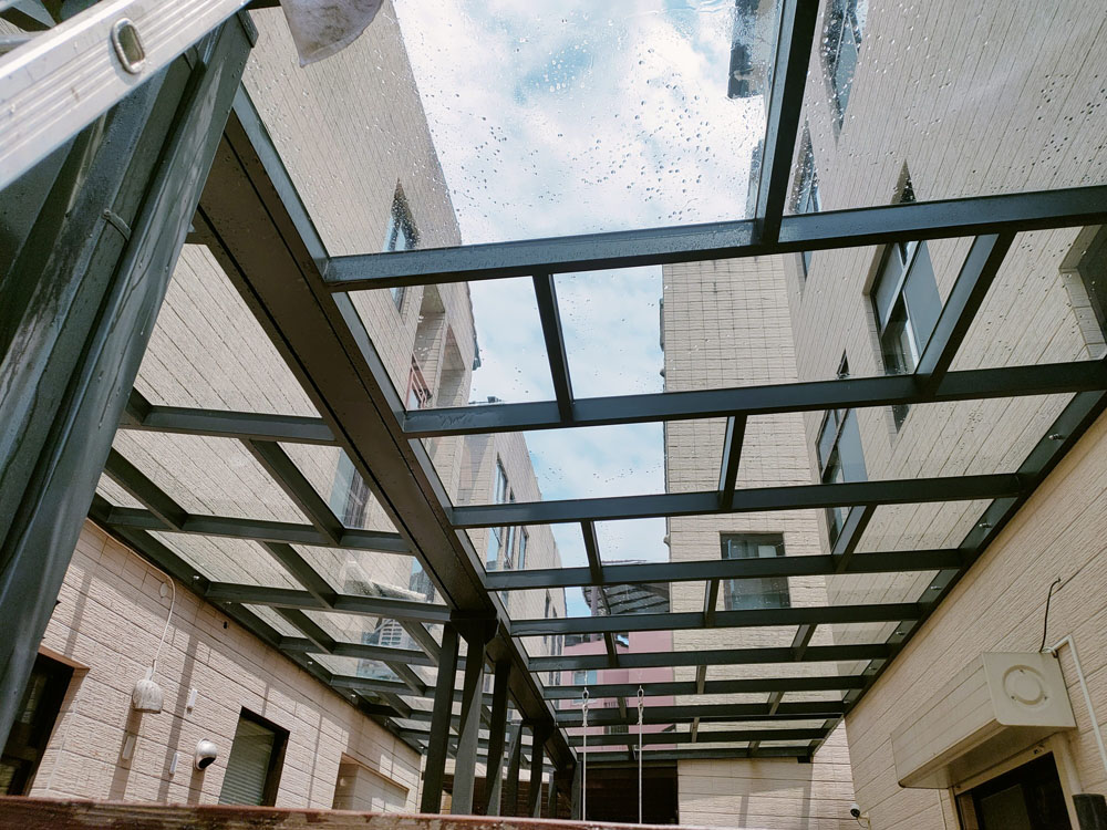 宜蘭外牆採光罩高壓清洗