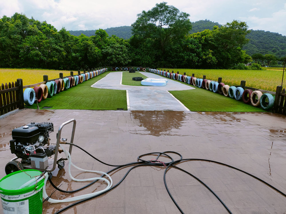 宜蘭戶外地坪高壓清洗作業